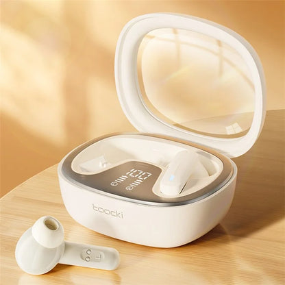 TOOCKI HE-068A TWS Bluetooth Earphone Waterproof Wireless Headset with Digital Display Function