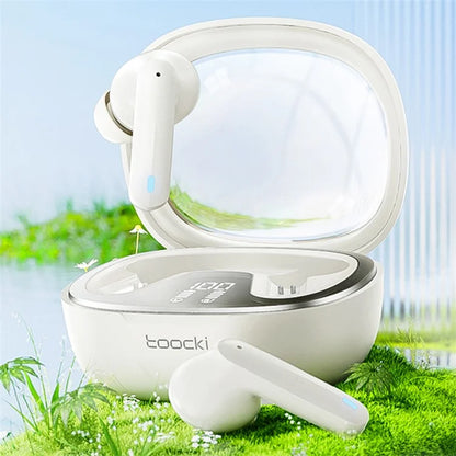 TOOCKI HE-068A TWS Bluetooth Earphone Waterproof Wireless Headset with Digital Display Function
