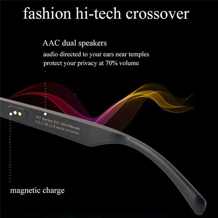 TWS Wireless Bluetooth Headphone Smart Glasses Headset Sunglasses