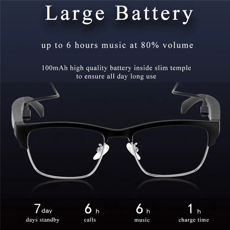 TWS Wireless Bluetooth Headphone Smart Glasses Headset Sunglasses