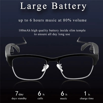 TWS Wireless Bluetooth Headphone Smart Glasses Headset Sunglasses