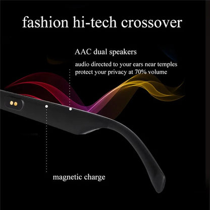 KY01 Waterproof Smart Glasses Open Ear Headphone Bluetooth Music Headset