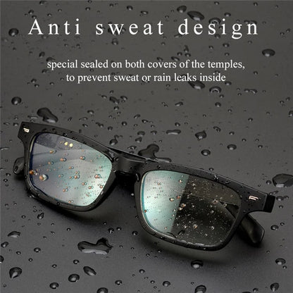 KY01 Waterproof Smart Glasses Open Ear Headphone Bluetooth Music Headset