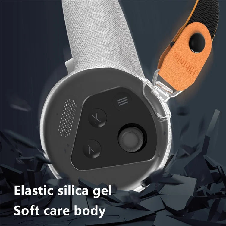HIBLOKS 1 Pair For Oculus Quest 3 Flexible Silicone Case Cover VR Handle Controller Case with Strap