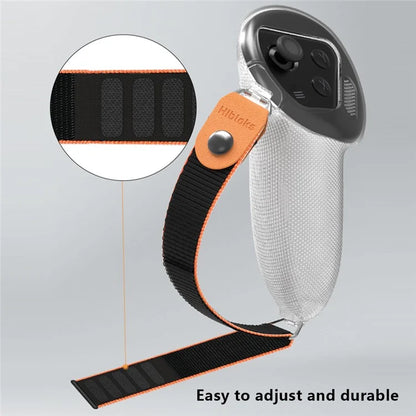 HIBLOKS 1 Pair For Oculus Quest 3 Flexible Silicone Case Cover VR Handle Controller Case with Strap