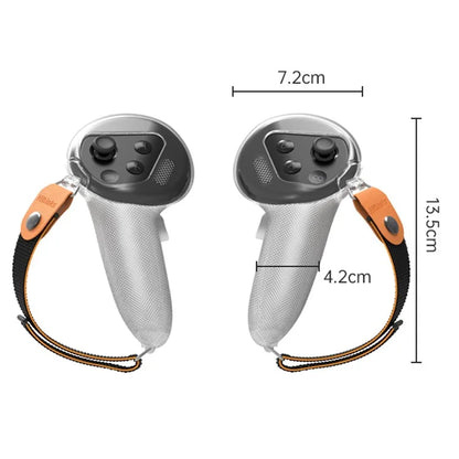 HIBLOKS 1 Pair For Oculus Quest 3 Flexible Silicone Case Cover VR Handle Controller Case with Strap