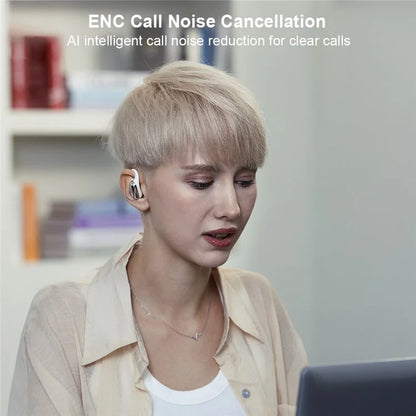 XUNDD W002 ENC Noise Reduction Bluetooth Earhook Earbuds Open Ear Earphone