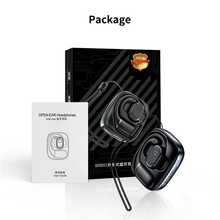 XUNDD W004 1 Pair OWS Headset Bluetooth Earphone Open-Ear Wireless Headphone (Button Control)