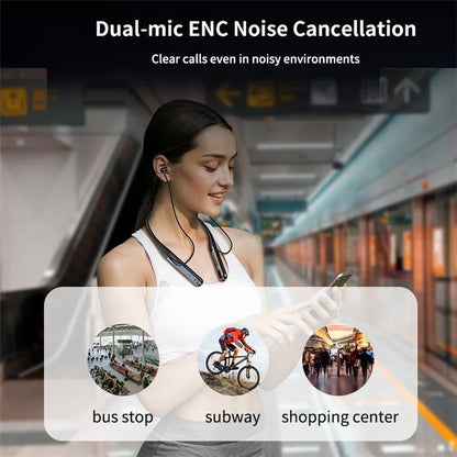 XUNDD H002 Neck-Mounted Headset Smart 4-Side Sliding Touch Control Wireless Earphone