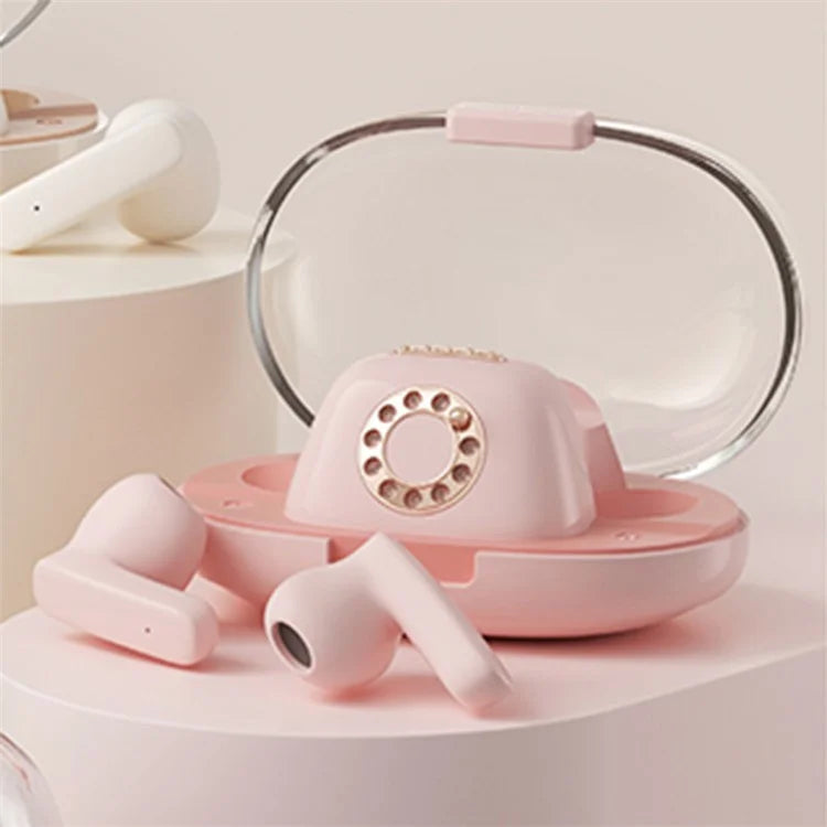 ICARER FAMILY Retro Phone Shape Wireless Earphone Bluetooth 5.3 Headphones