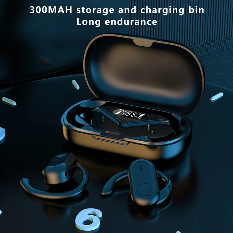 T20 OWS Bluetooth Earphones Noise Reduction Rotary Ear Hook Wireless Earbuds