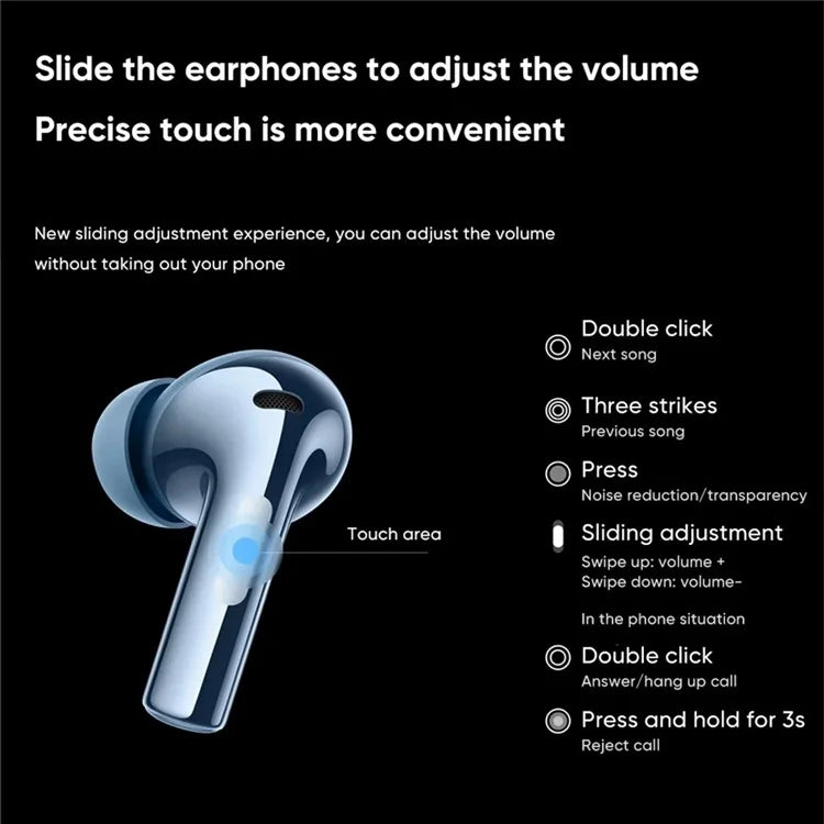 ONEPLUS Buds3 (E509A) Bluetooth Headset Wireless In-Ear Headphone Touch Control Earphone