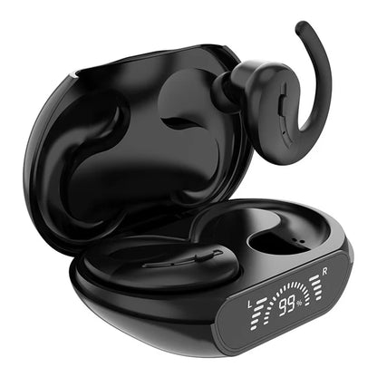 A8 1 Pair Wireless Earbuds Running Bluetooth 5.3 Headphones with Ear Hooks LED Display