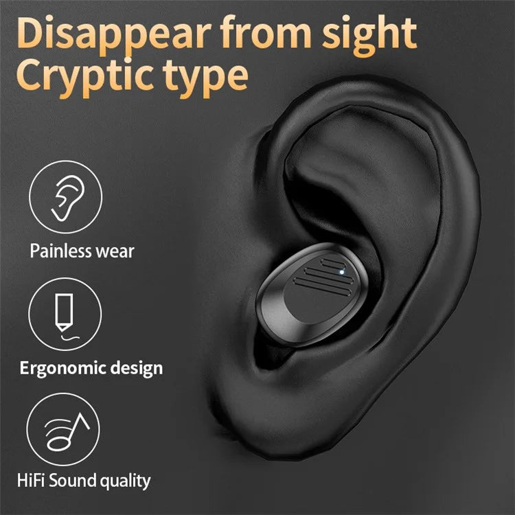 SKY-12 1 Pair Bluetooth Headset Slide Cover Wireless Earbuds with Charging Bin