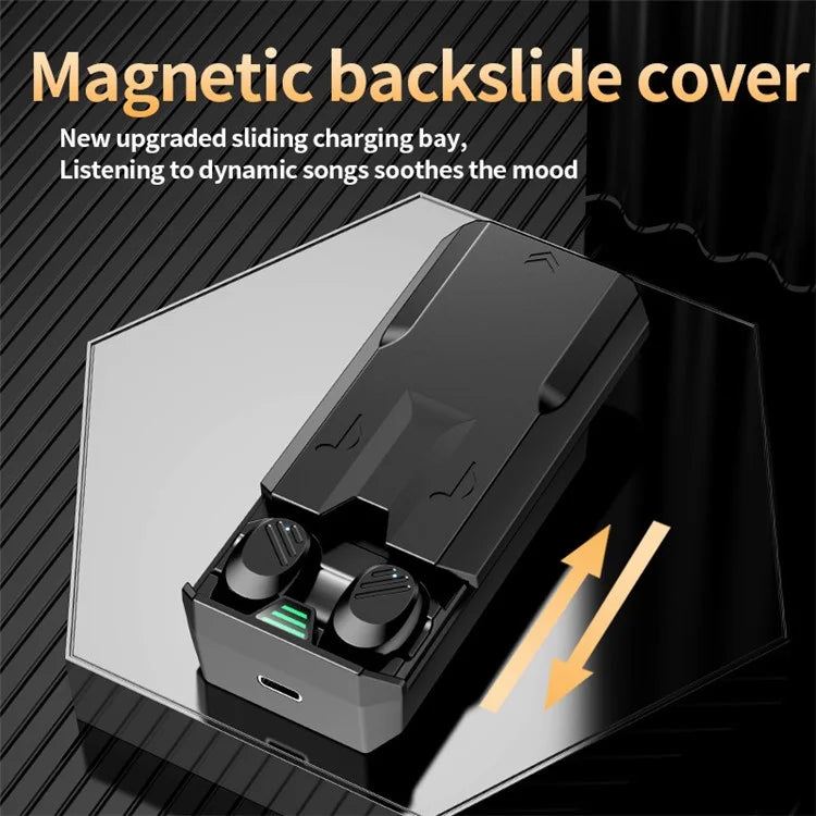 SKY-12 1 Pair Bluetooth Headset Slide Cover Wireless Earbuds with Charging Bin