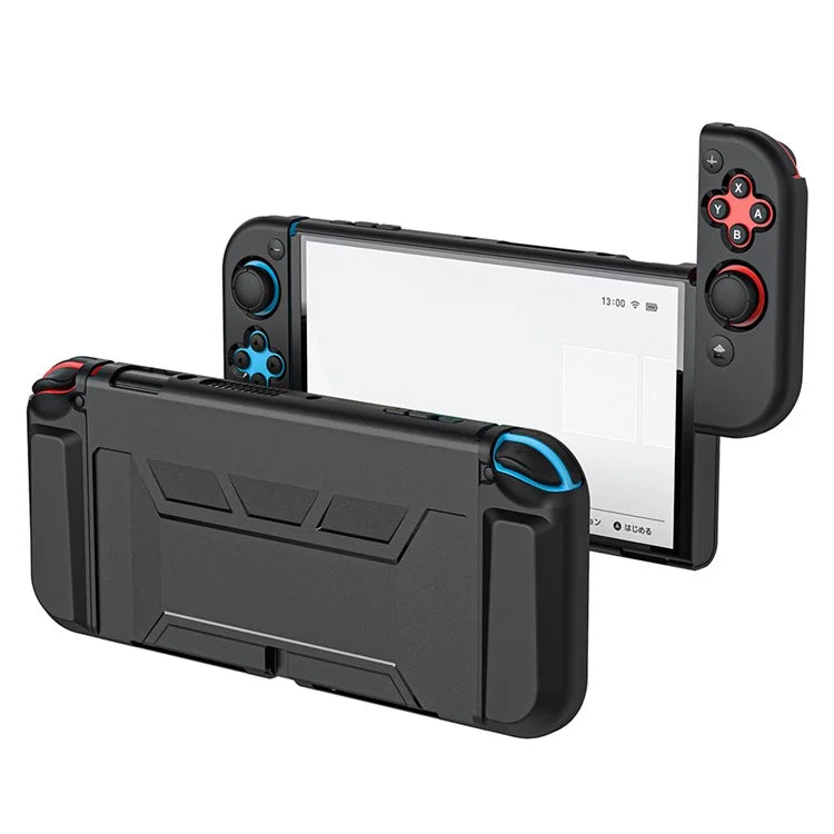 For Nintendo Switch OLED Anti-drop Protective Case Detachable PC+TPU Cover