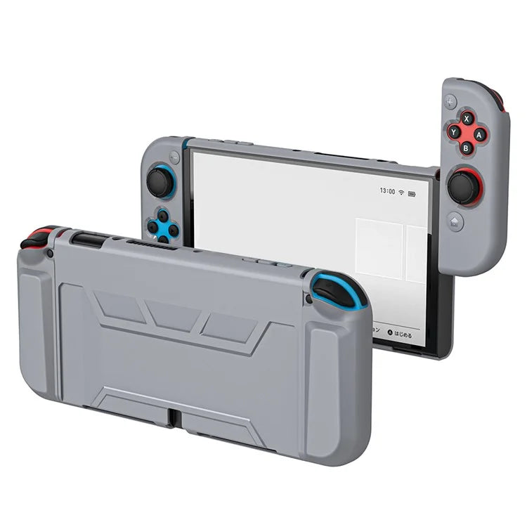 For Nintendo Switch OLED Anti-drop Protective Case Detachable PC+TPU Cover