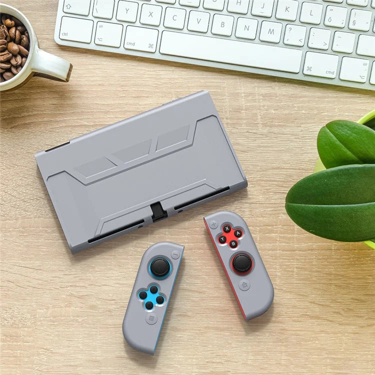 For Nintendo Switch OLED Anti-drop Protective Case Detachable PC+TPU Cover