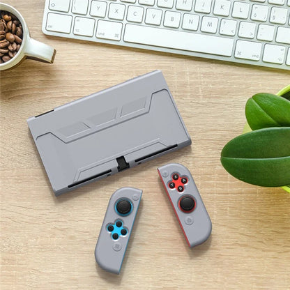 For Nintendo Switch OLED Anti-drop Protective Case Detachable PC+TPU Cover