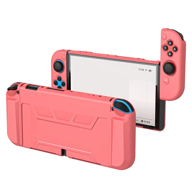 For Nintendo Switch OLED Anti-drop Protective Case Detachable PC+TPU Cover