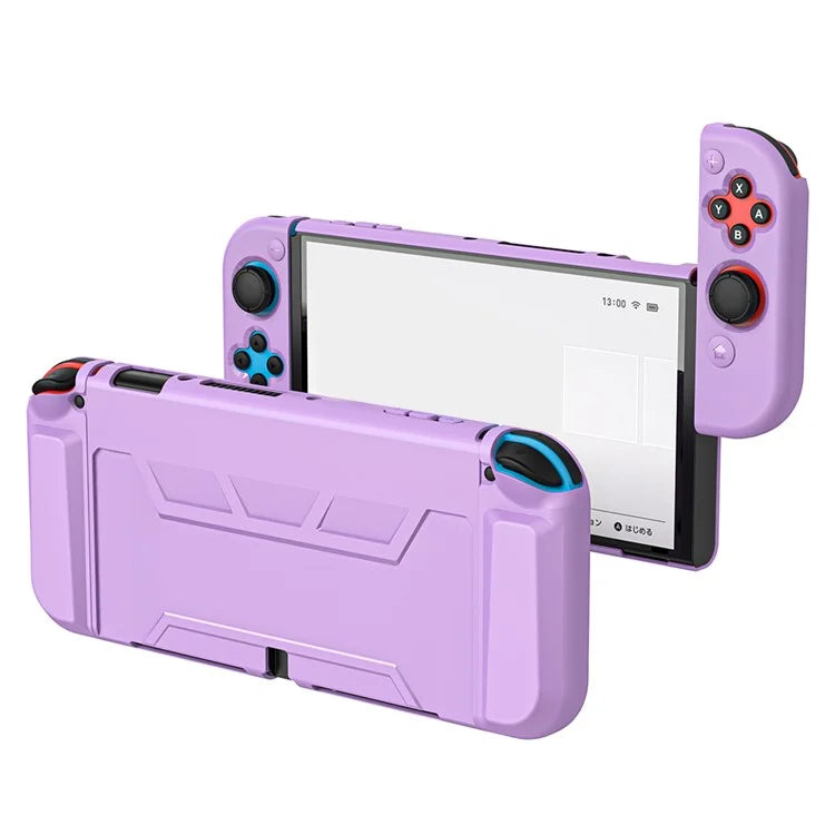 For Nintendo Switch OLED Anti-drop Protective Case Detachable PC+TPU Cover