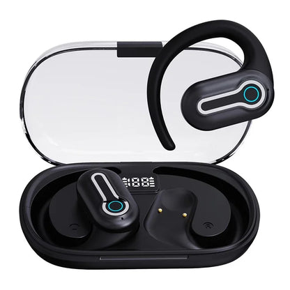 J31 OWS Bluetooth Headset Headphone Wireless Ear Hook Design Earphone with Charging Bin