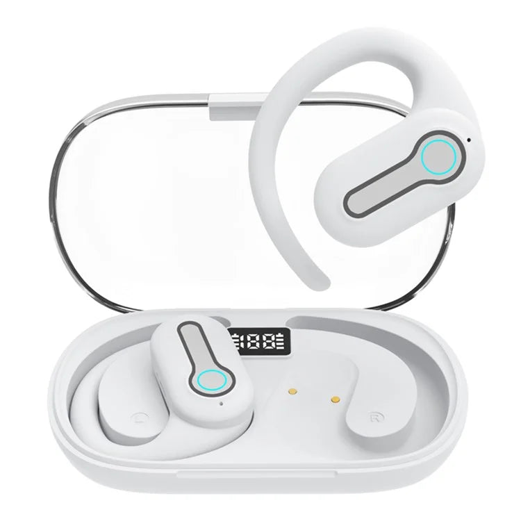 J31 OWS Bluetooth Headset Headphone Wireless Ear Hook Design Earphone with Charging Bin