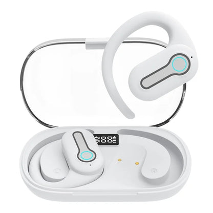 J31 OWS Bluetooth Headset Headphone Wireless Ear Hook Design Earphone with Charging Bin