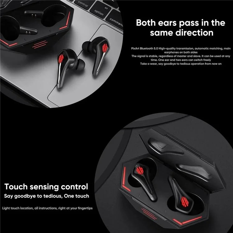 REDMAGIC BH4004 TWS In-Ear Headset Wireless Bluetooth Earphone Touch Control Headphone
