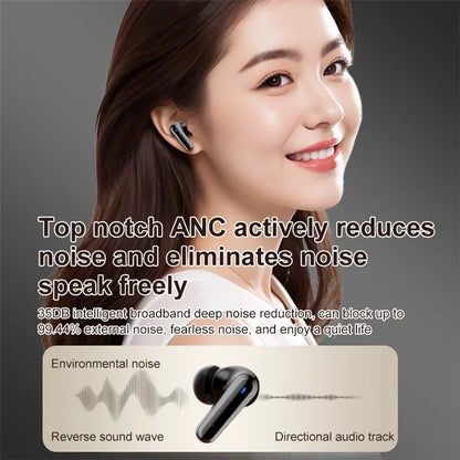 YYK-Q30 TWS Bluetooth 5.4 Earphone ANC Noise Reduction Wireless Headset with Touch Screen Charging Case