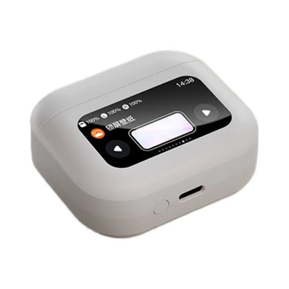YYK-Q30 TWS Bluetooth 5.4 Earphone ANC Noise Reduction Wireless Headset with Touch Screen Charging Case