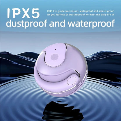 Coconut Ball Design TWS Bluetooth Earphone Bone Conduction Ear Hanging Stereo Music Headset