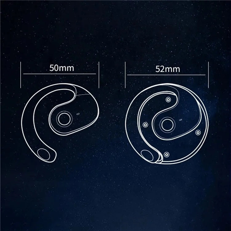 Coconut Ball Design TWS Bluetooth Earphone Bone Conduction Ear Hanging Stereo Music Headset