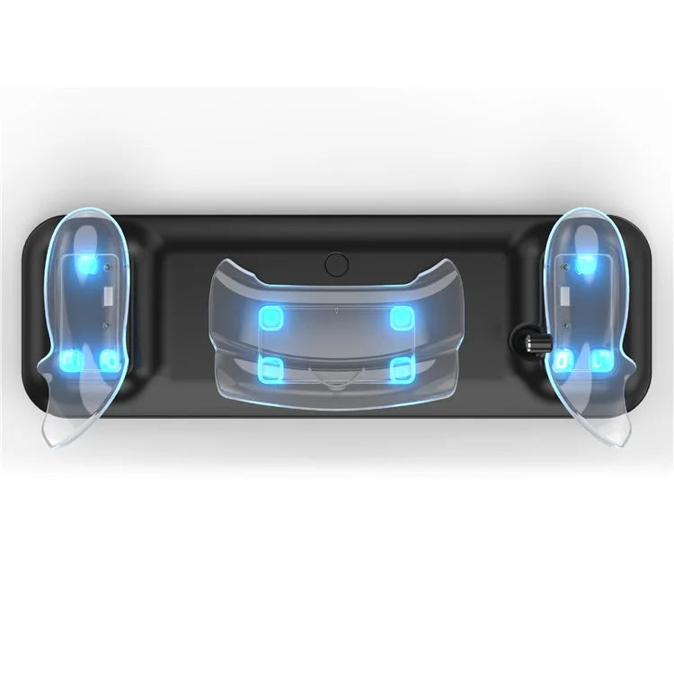 Charger Station for Meta Quest 3 VR Headset and Double Controller Charging Dock