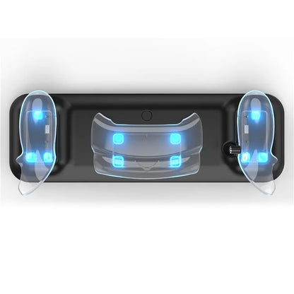 Charger Station for Meta Quest 3 VR Headset and Double Controller Charging Dock