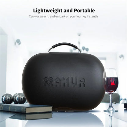 AMVR For Meta Quest 3 VR Protection Bag EVA+PU Hard Shell Carrying Pouch Storage Case