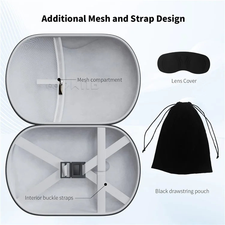 AMVR For Meta Quest 3 VR Protection Bag EVA+PU Hard Shell Carrying Pouch Storage Case