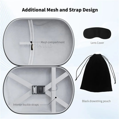 AMVR For Meta Quest 3 VR Protection Bag EVA+PU Hard Shell Carrying Pouch Storage Case