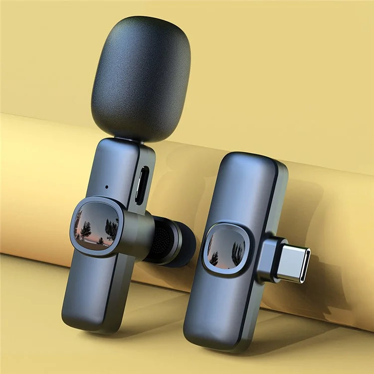 J1 Live Broadcast 2.4G Wireless Lavalier Microphone Noise Reduction Mic with Receiver