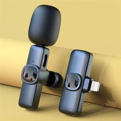 J1 Live Broadcast 2.4G Wireless Lavalier Microphone Noise Reduction Mic with Receiver