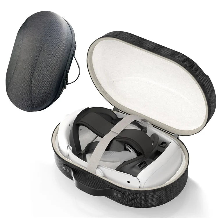For Meta Quest 3 VR Headset Carrying Case EVA Shockproof Zipper Storage Bag