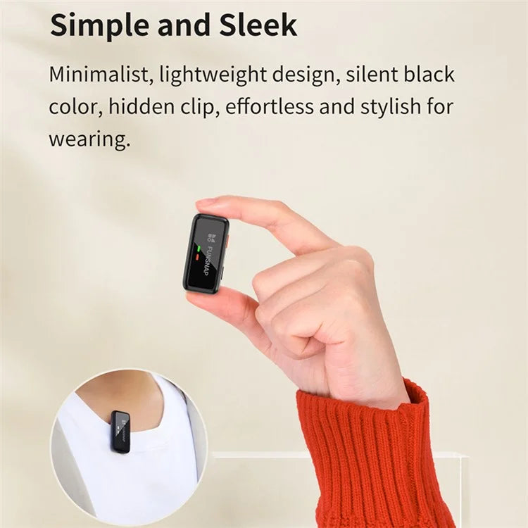 XIAOMIYOUPIN FUNSNAP S6 Noise-Canceling Wireless Lavalier Microphone Set with Type-C Receiver+2 Transmitter