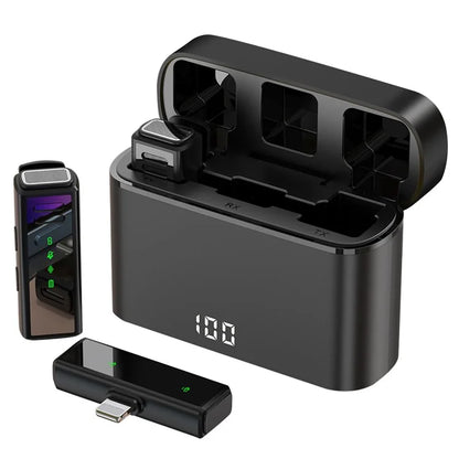 J88 Wireless Lavalier Live Streaming Microphone (2 Microphones+1 Receiver)