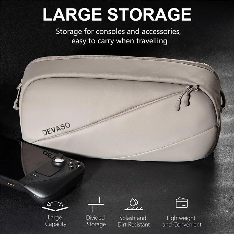 DEVASO 1133691 Portable Carrying Bag Crossbody Shoulder Bag Pouch for Steam Deck Console Devices