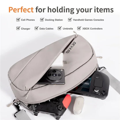 DEVASO 1133691 Portable Carrying Bag Crossbody Shoulder Bag Pouch for Steam Deck Console Devices