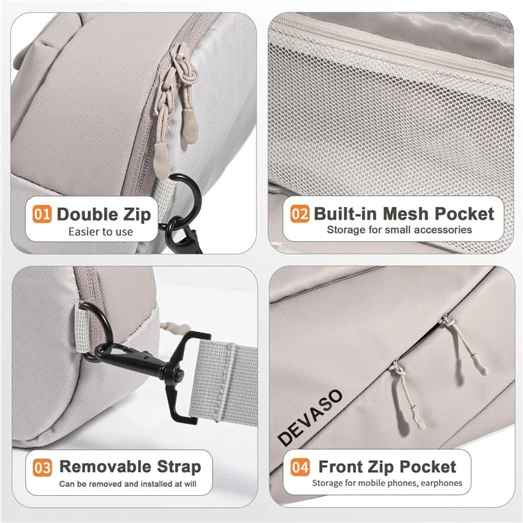 DEVASO 1133691 Portable Carrying Bag Crossbody Shoulder Bag Pouch for Steam Deck Console Devices