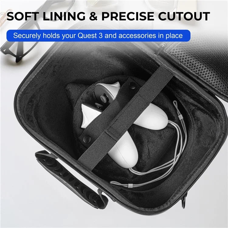 STARTRC GAMES 2.0 For Meta Quest 3 VR Hardshell Carrying Pouch Protection Bag Storage Case