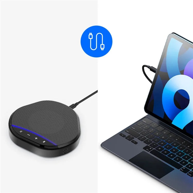 M6 USB Microphone Desktop Mic with Indicator Omnidirectional Condenser Recording Microphone