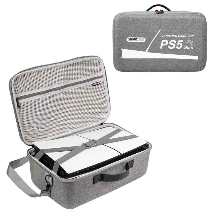STARTRC GAMES For Sony PS5 Slim Game Console Carrying Case Shock-Absorbed EVA Storage Bag