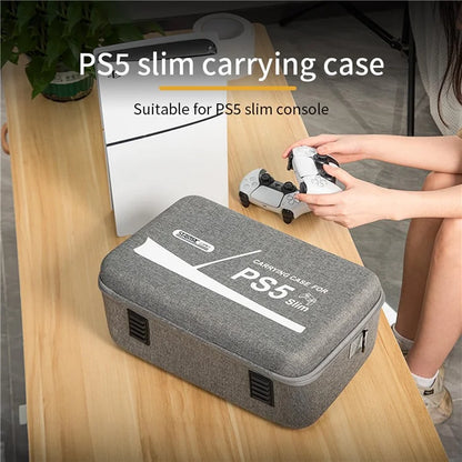 STARTRC GAMES For Sony PS5 Slim Game Console Carrying Case Shock-Absorbed EVA Storage Bag